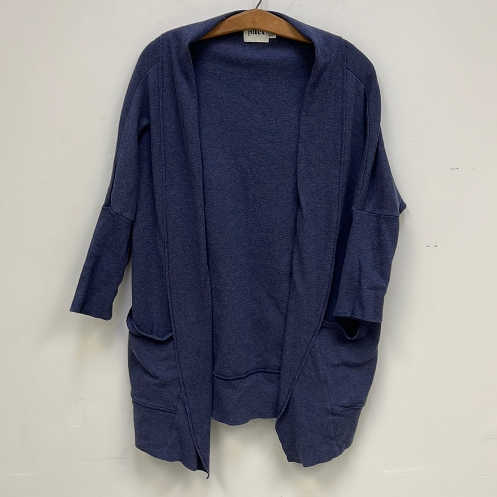 Pact Long Navy Cardigan